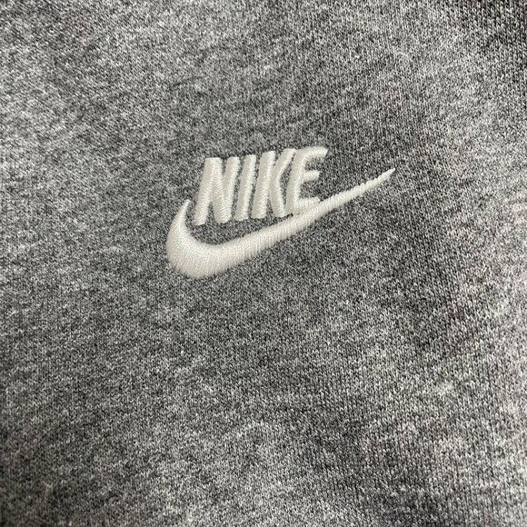 Nike Mens Dark Gray Fleece Sweatshirt Pullover Casual Crewneck Size XL - Picture 4 of 7